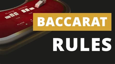 baccarat reglas|Baccarat rules for beginners: complete guide.